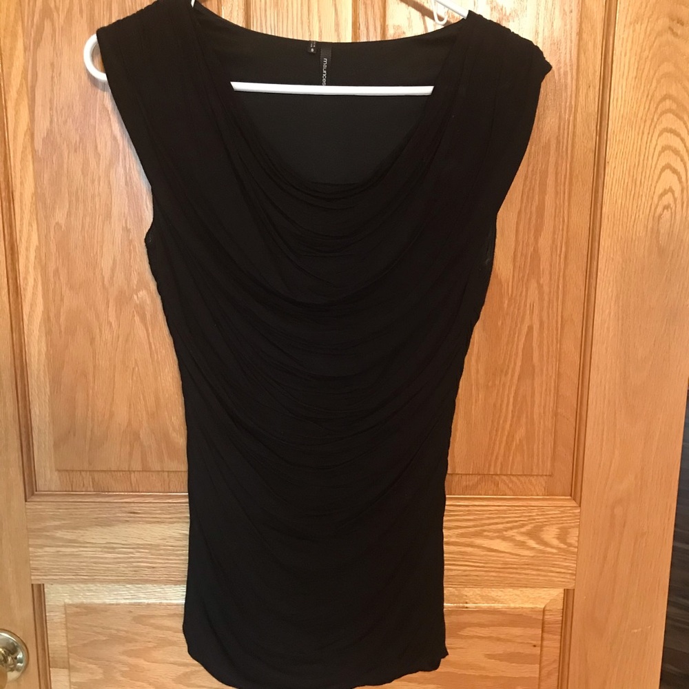 Maurices Brand Rushed Front Top - Small - Black